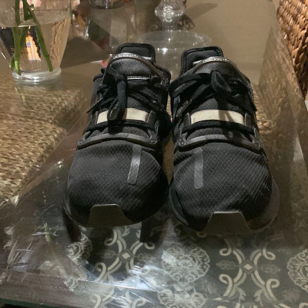 Mens black adidas trainers